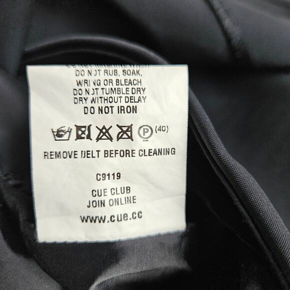 Cue Australia Black Sleeveless Asymmetrical Dress Size 4 - Picture 7 of 9